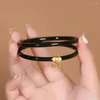 Bangle Sieraden Dubbellaags Armband Transparant Mode Natuurlijk Puur Glas Handgesneden Prachtige Ronde Vrouw