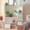 Fleurs décoratives Plantes de lierre artificielles Feuille en plastique avec pots Année de mariage Noël pour la maison Balcon Bureau Fournitures de décoration 2024