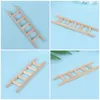 Garden Decorations 2 Pcs House Ladder DIY Landscape Decor Model Miniature Layout Props For Wooden Ladders