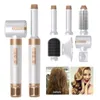 Multi-Functional 7-in-1 Hot Air Comb Multi-Head Automatic Curler Blowing Combs Straight Comb Cross-Border Hair Dryer Hair Curler wholesale