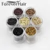 チューブフォーエバーヘア1000pcs/ボトルヘアエクステンションリング3mm*2mm*2mm銅ヘアビーズナノリングヘアエクステンションツールマイクロビーズ