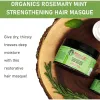 Care 340g العضوية Rosemary Mint تقوية قناع الشعر تغذي تقسيم قناع الشعر جاف فروة الرأس