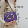 24C Womens Luxury Designer Vintage Moon Underarm Clutch Bags Gold Metal Hardware Matelasse Chain Crossbody Shoulder Handbags 20X13CM Black Purple Purse