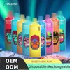 Valedna Vapes 9000 P Banana Ice Ice vapeur Disposable Cigarettes électroniques 14 ml Pod 6 Couleurs brillantes Air-ajusté 2% Pod Vapor Huile Séparation du noyau 9K 055045