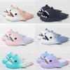 New shoes woman sandal Summer Shark Slippers Shark Slides Thick Soled Shoes Kids flat sandals Gradient Flip Flops GAI size 36-45