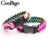 Paracord 3mm Arcobaleno Cavo per paracadute Cordino Corda intrecciata per Paracord Bracciale Fai da te Portachiavi Sopravvivenza Polsino Parti per tende da campeggio all'aperto