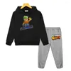 Kleidung Sets Stumble Guys Mit Kapuze Fleece Sweatshirt Anime Hoodie Kinder Boutique Kleidung Für Junge Mädchen Herbst Kinder