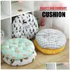 Cushion/Decorative Pillow Round Cushion 30/40/45/50Cm Office Chair Tatami Meditation Sofa Throw Pillows Yoga Floor Mat Decor Seat Dr Dhdtn