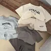 Moda infantile abiti firmati neonata ragazzi vestiti tuta maglietta pantaloncini set tuta per bambini 1-6T ESS2 pezzi