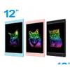 Grafik tabletler kalemler colorf iş dijital ding ped 12 inç doodle ofis için lcd yazma tablet eğitim ve öğrenme dhgfm