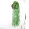 Fleurs décoratives plante artificielle Creeper vert tenture vigne pour la maison jardin décoration rotin couronne de mariage fausses feuilles lierre