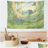 Tapisseries Kawaii Chambre Décor Tapisserie Mignon Dessin Animé Guérison Illustration Tapisserie Décoration De La Maison Murale Accessoires Tenture Murale Dr Dhnwy