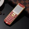 Unlocked Super Mini Luxury Mobile Phones for Lady Man Dual Sim Card Fashion Metal Frame rostfritt stål mobiltelefon Kamera mobiltelefon