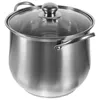 Double Boilers Stainless Steel Pot Milk Container Soup Stockpot With Lid Pots Lids Kitchen Cooking For Home