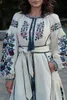 Самая продаваемая женская одежда, праздничное повседневное длинное украинское платье с вышивкой, летнее платье