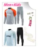 23/24 Nya internationella män Kids Jogging Sportswear Milan Half Pull Training Suit Kit 2023/2024Chandal Futbol