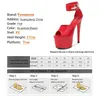 Dress Shoes Brand New Women Party Summer Sandals Patent Leather Gladiator Thin Heels T-tied Pole Dance sexy High-heels Stripper H240321L1P8FJ15