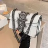 Grenzüberschreitende Großhandelshandtaschen der Modemarke Neue Damentasche Modekette Straddle Krokodilmuster Vielseitige One-Shoulder-Ladybags