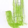 Fleurs décoratives plante artificielle Creeper vert tenture vigne pour la maison jardin décoration rotin couronne de mariage fausses feuilles lierre