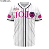 T-shirt da uomo Jojos Fantasy Adventure Maglia da baseball Camicia estiva T-shirt da uomo Top Extra Large Costume da strada Hip Hop -2 J240319