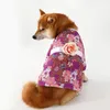 Abbigliamento per cani, abiti alla moda per animali domestici stampati, set di abbigliamento elegante con nastro di fissaggio per gatti comodi e alla moda