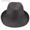 Ball Caps Mens Hat Fedoras Top Jazz Play Hat Adult Bowling Hat Ic wersja tanie hatc24319