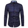 Mazowe mody bawełniane bawełniane koszule Mężczyzna wysokiej jakości koszula robocza długie rękaw Slim Fit Business Casual Shirt Men Sukienka 240312