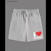 Short masculin j'aime mimi! Imprimé Men de confort d'été avec cordon de cordon décontracté vachets pour hommes cadeaux extérieurs