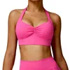 Yoga Outfit Femmes Confort Doux Soutien Léger Halter Cou Sports Soutien-Gorge Printemps Courir En Plein Air