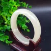 Ruifan High Quality White Jade Bangle Bracelet Charm Jadeite Jewellery Fashion Amulet Gifts for Women Fine Jewelry YBR583