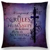 Pillow Magic Sword Fairy Tale Castle Gorgeous Pattern Stars Beautiful Words Decorative Letters Story Cover Case