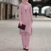 Abbigliamento etnico Turchia Abito musulmano Donna Long Top Hollow Solid Hijab islamico Abiti Marocchino Caftano Party Abiti Abaya 2024