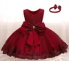 Costume d'année pour bébés filles, robe de princesse en dentelle pour mariage et fête d'anniversaire, vêtements de noël pour enfants de 2 3 4 5 ans 210805920304