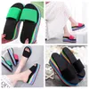 Slippers women's one-sided flip flops herringbone style, summer rainbow thick sole sandals,high heels, internet outerwear casual beach wear GAI flip-flop FASHION