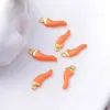 Charms 30pcs Alloy Red Pepper Charm Dripping Oil Both Sided Enamel Chilli Earrings Pendant Jewelry Accessories