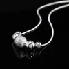 Pendant Necklaces Charms wedding party silver color cute lady bead women necklace jewelry fashion beads chain LN019L2403L2403