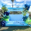 wholesale Good quality bouncy castle sky blue inflatable wedding bouncer bridal full PVC bounce house commercial wedding's tent