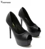 Dress Shoes 2019 Spring Female Fish Mouth Platform Women Pumps Ultra High Heels 14.5cm Sexy Peep Toe Shallow Ladies Single0QA1 H240321