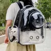 Pet Cat Carrying Bag Space Pet Backpacks Breathable Portable Transparent Backpack Puppy Dog Transport Space Capsule Bags 240312