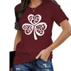 T-shirts femme saint-Patrick vert t-shirt femme été t-shirt décontracté haut à manches courtes chemise femme goutte T-shirts