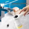 Control Xiaomi Household Cleaning Brushes Electric Kitchen Brush Cleaning Gadgets for Home Multifunctional Cleaner Brush Electric Spin S