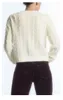 レディースニット丸いネックケーブルウールブレンドカーディガン2024春の女性カジュアルニットジャケット