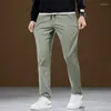 Męskie spodnie męskie bawełniane swobodne rozciąganie płci męskie Man Long Prosty wysokiej jakości 4 kolory Plus Size Pant Suit 42 44 46 Cy6239