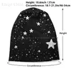 Beralar Black Univer Maske Beanies Örgü Şapka ve Beyaz Galaxy Moon Yıldızlar Desenli Cafelab Cadı Sihirli Alanı
