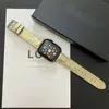 Diseñador Apple Watch Band Pequeño incienso para Apple Watch 1 2 3 4 5 6 7 8 9 SE Ultra Bands 38MM 40MM 41MM 42MM 45mm 44mm 49mm Marca de lujo C Telas de cuero