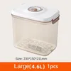 Förvaringsflaskor mat vakuumlåda med gratis pumpkök container transparent organisation förseglad tank lunch gåva
