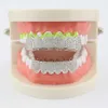 18k New Wholesale Men Hip Hop Jewelry Gold Teeth Grillz Top Bottom Iced Out Grilz Custom Dental Grills