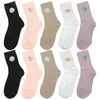 Chaussettes en coton pour femmes, 5 paires, motif planète, mode, dessin animé, bas décontracté, broderie pour