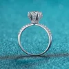 Wysokiej jakości Pierścień Stone Mosang Nowy 925 Srebrny pierścień LCE i Snow Queen 1 Karat Zaawansowana drobna biżuteria do rzemiosła od 9 do 20 z pudełkiem