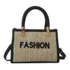 Marca de fábrica designer vende 50% desconto bolsas femininas on-line saco tecido nova primavera versão wternização carta casual